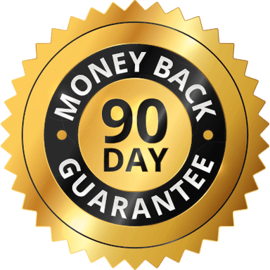 90 Day Money Back Guarantee seal
